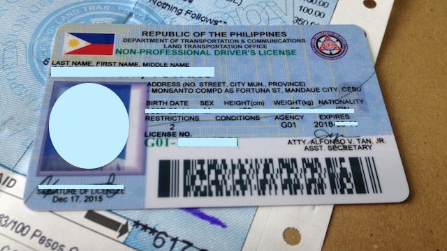 フィリピン運転免許証セブ