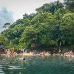 フィリピンコロン島のマニキット温泉