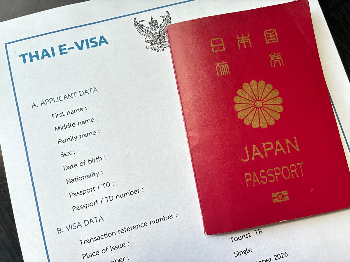 タイ観光ビザオンラインe-visa取得完了